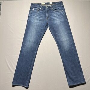 AG‎ Adriano Goldschmied The Protege Jeans Mens 33x33 Straight Leg Blue Denim Y2K